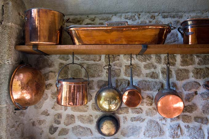 Copper Decor in the Kitchen