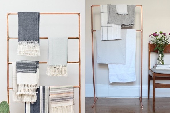 DIY Copper Towel Rails