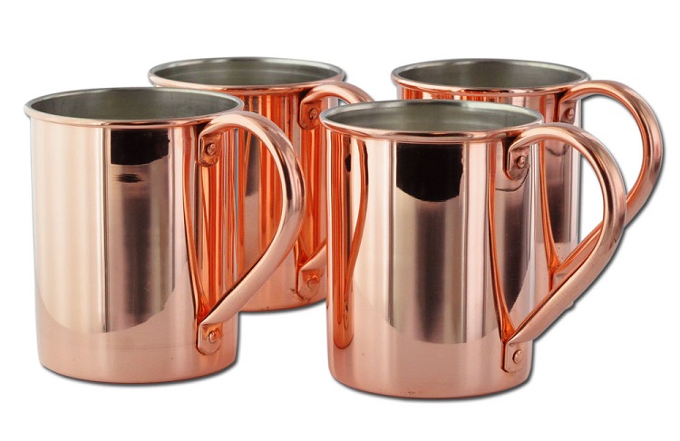 New EFFEN Vodka Advertising Copper Mug Lined with Stainless Steel 