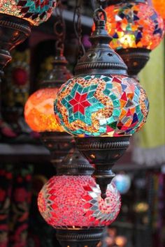 Turskish Mosaic Lamp for Bars and Restaurants